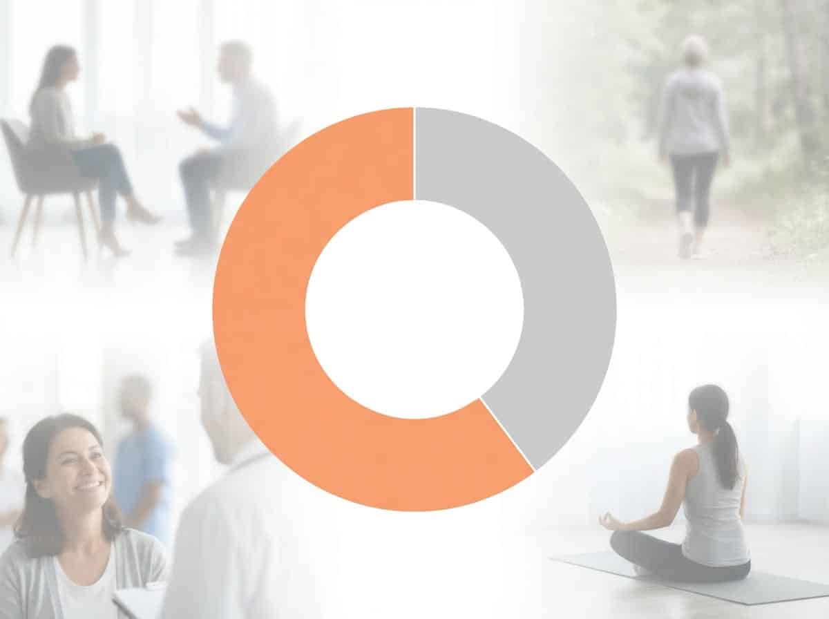 Infographic showing Reduction in Illicit Opioid Use with MAT (Cochrane Review): 60%